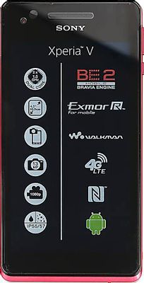 Смартфон Sony Xperia V LT25i,  розовый