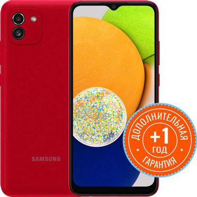 Смартфон Samsung Galaxy A03 4/64Gb, SM-A035F, красный – купить в ...