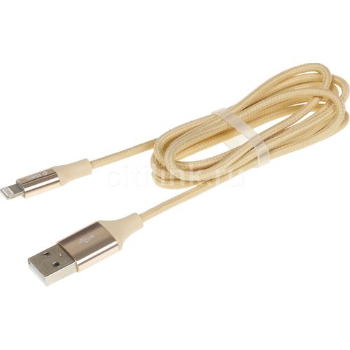 Кабель TTEC 2DK16A, Lightning (m) - USB (m), 1.2м, MFI, золотистый