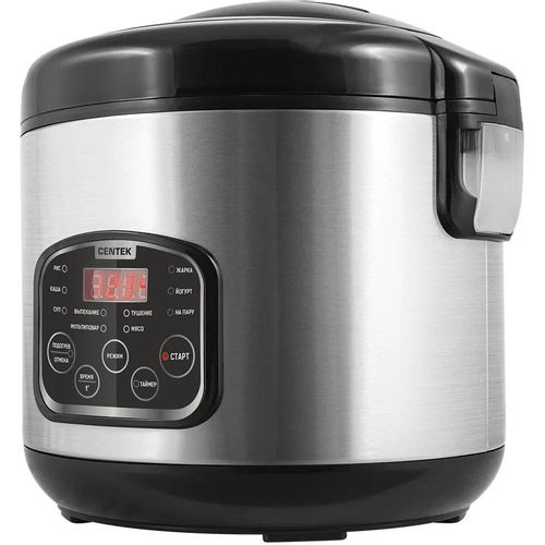 Мультиварка CENTEK CT-1490, 860Вт, стальной/черный