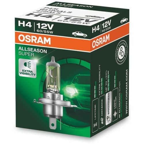Лампа автомобильная галогенная Osram 64193ALS, H4, 12В, 1шт