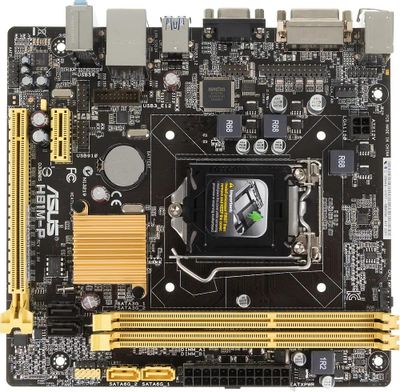 Материнская плата ASUS H81M-P/C/SI, LGA 1150, Intel H81, mATX, Ret ...