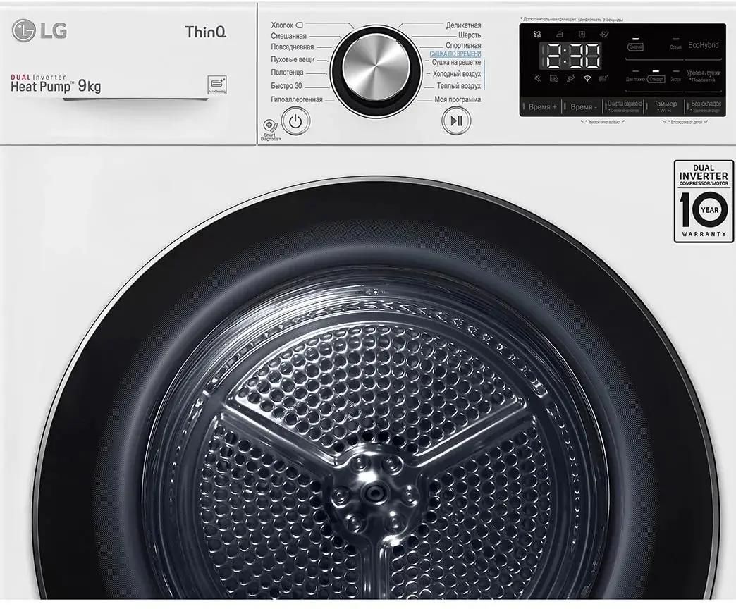 Обзор товара сушильная машина LG DC90V9V9W белый (1490115) в  интернет-магазине СИТИЛИНК