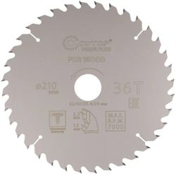 Пильный диск CUTOP 75-21036Т, 210мм, по дереву