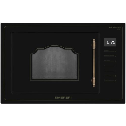 Встраиваемая микроволновая печь MEFERI MMO6025BK Retro, 25л, 900Вт, черный
