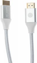 Изображение товара Кабель HDMI 2.1 Cactus 1.8м с позолотой серебристый