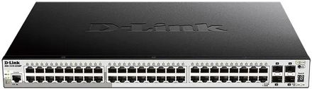 Коммутатор D-Link DGS-1510-52XMP/A1A, настраиваемый, 49 RJ-45, 10/100/1000 Мбит/с