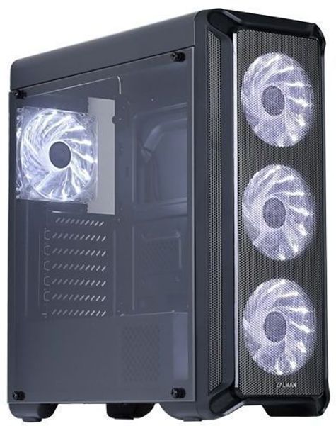 Корпус ATX Zalman i3, Midi-Tower, без БП,  черный [i3 black]