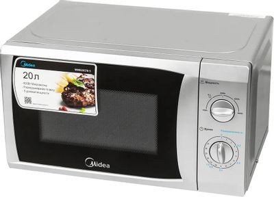 Микроволновая печь Midea MM820CFB-S, 800Вт, 20л, серебристый – купить в ...
