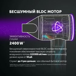 Фен Polaris PHD 1110, графитовый