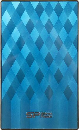 Внешний диск HDD  Silicon Power Diamond D10, 500ГБ, синий [sp500gbphdd10s3b]
