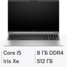 Изображение товара Ноутбук HP ProBook 450 G10 15.6 IPS Intel Core i5 8ГБ 512ГБ SSD FreeDOS серебристый