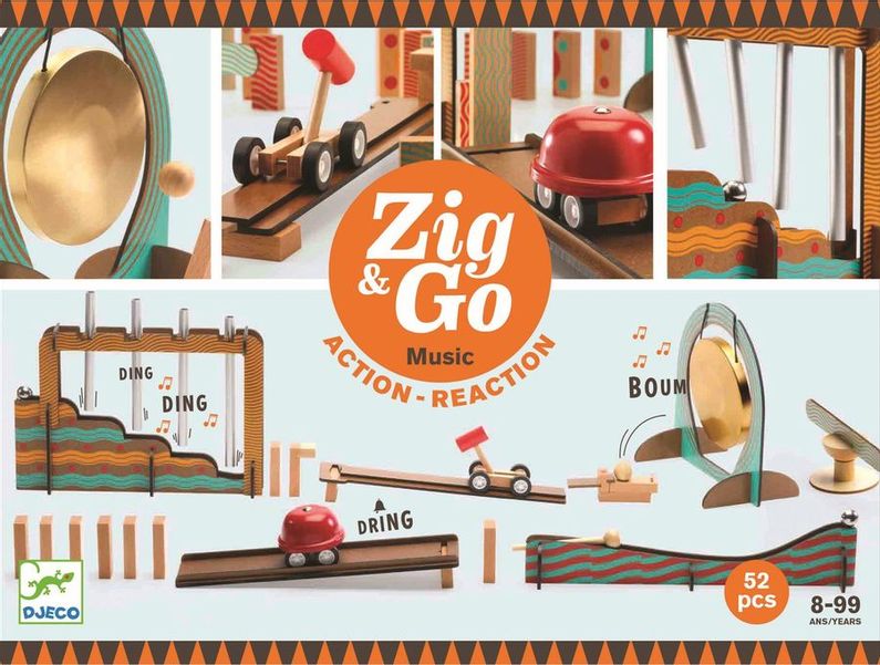 Конструктор динамический DJECO Zig&Go-52 [05645]
