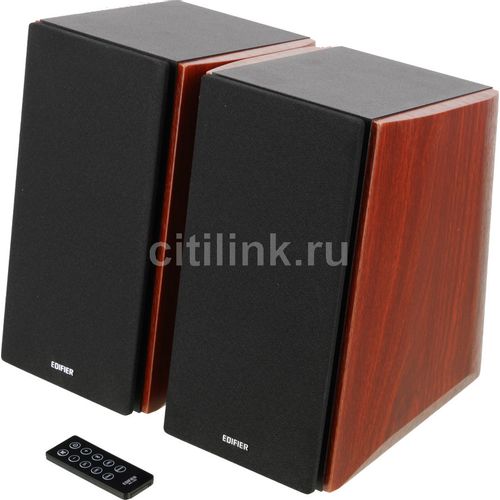 Колонки Bluetooth Edifier R2000DB, 2.0, темное дерево [r2000db wood]