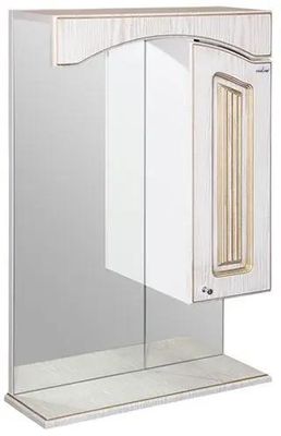 Шкаф MIXLINE Крит 55 без подсветки,  с зеркалом,  подвесной,  550х800х170 мм,  белый [533135]