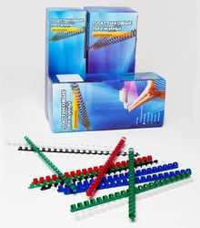 Пружина пластиковая Office Kit BP2040,  14мм,  91 - 110 листов,  A4,  100,  черный