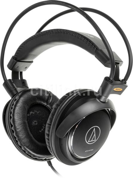 Наушники Audio-Technica ATH-AVC500, 3.5 мм, мониторные, черный [15118254]