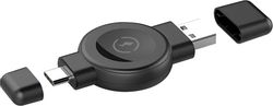 Изображение товара Беспроводное зарядное устройство PERO WB02,  USB-A, USB-C, 2.5Вт, 1A, черный