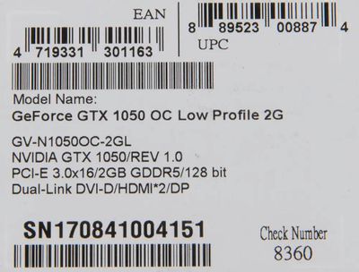 Gtx 1050 low profile 2gb on sale