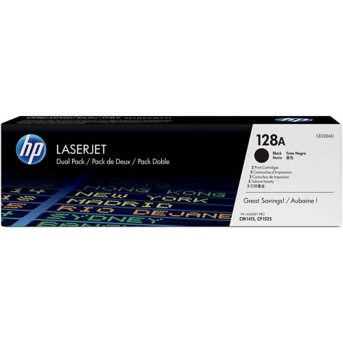 Картридж (двойная упаковка) HP 128A, черный / CE320AD