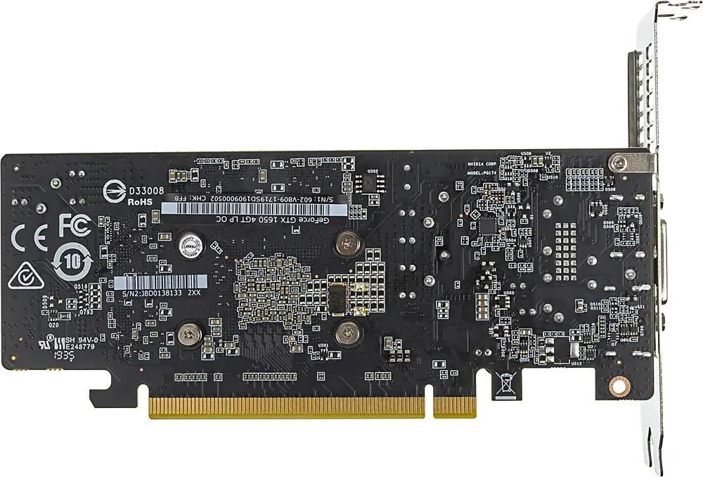 MSI NVIDIA GeForce GTX 1650 GTX 1650 4GT LP OC 4 GDDR5 Low Profile OC Ret 1158972