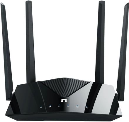 Wi-Fi роутер Netis NX10, Wi-Fi 6, AX1500, 2.4/5ГГц, 3 LAN, черный