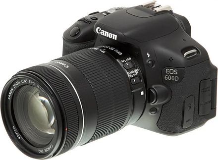 Зеркальный фотоаппарат Canon EOS 600D kit ( 18-135 mm f/3.5 - f/5.6 IS),  черный
