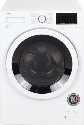 Стиральная машина Beko WDW85636B3, с фронтальной загрузкой, 8кг, 1200об/мин, с паром, с сушкой, инверторная
