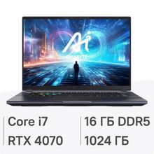 Изображение товара Игровой ноутбук GIGABYTE Aorus 16X 2024, Intel Core i7 RTX 4070, 16ГБ, 1ТБ SSD