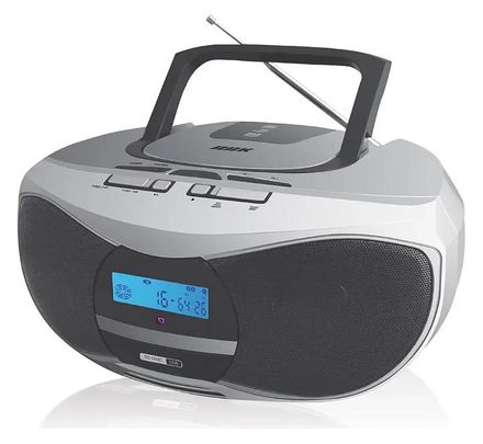 Аудиомагнитола BBK BX102U, серебристый и черный
