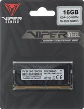 Изображение товара Оперативная память Patriot Viper Steel PVS416G266C8S DDR4 16GB 2666MHz SO-DIMM для ноутбуков