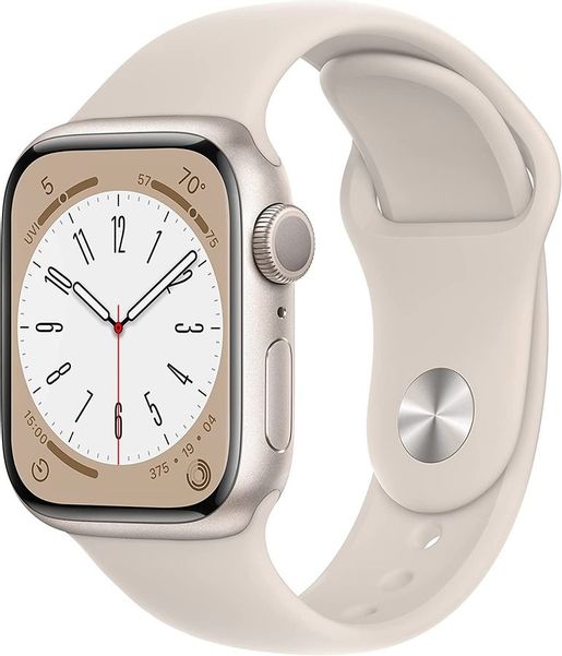 Смарт-часы Apple Watch Series 8 А2770,  41мм,  сияющая звезда / сияющая звезда [mnuf3ll/a]