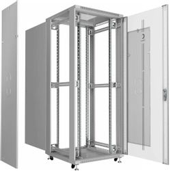 Шкаф серверный CABEUS SH-05C-42U80/100 напольный, стеклянная передняя дверь, 42U, 800x2055x1000 мм