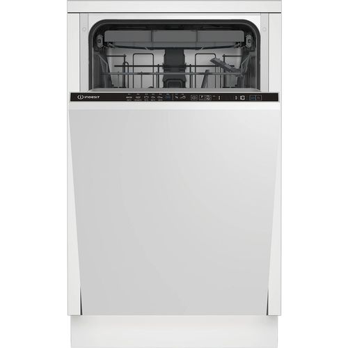 Встраиваемая посудомоечная машина Indesit DIS 2C28, узкая, ширина 44.8см, полновстраиваемая, загрузка 12 комплектов, серебристый