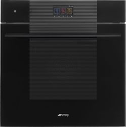 Духовой шкаф электрический SMEG Linea SO6104S4PB3,  68л,  черное стекло
