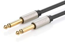 Изображение товара Кабель аудио UGREEN AV128 Jack 6.35 (f) - Jack 6.35 (f) 1м черный