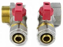 Коллектор AQUASFERA 7016-03, запорный, 3/4", внутренняя/наружняя резьба ...