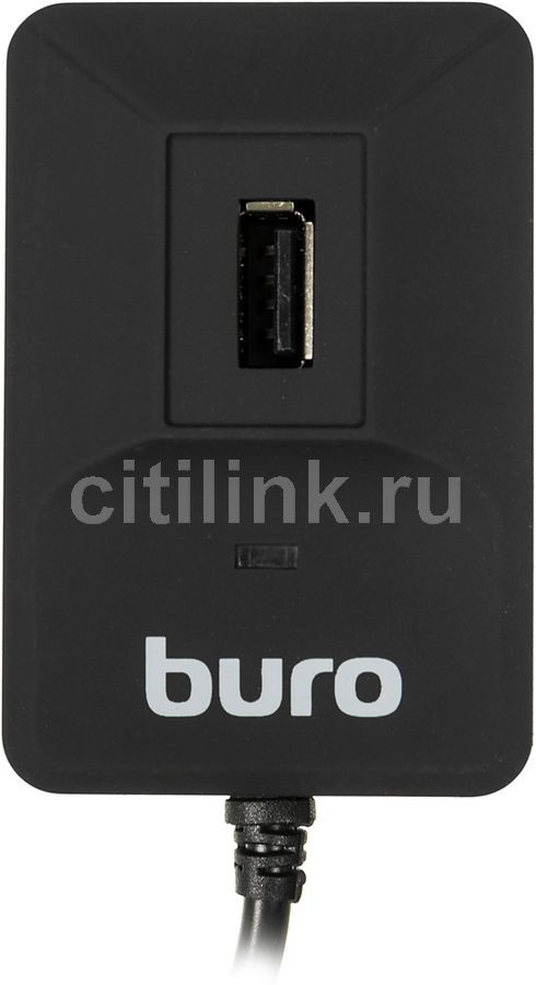 Характеристики Картридер внешний Buro BU-CR/HUB3-U2.0-0688, черный ...