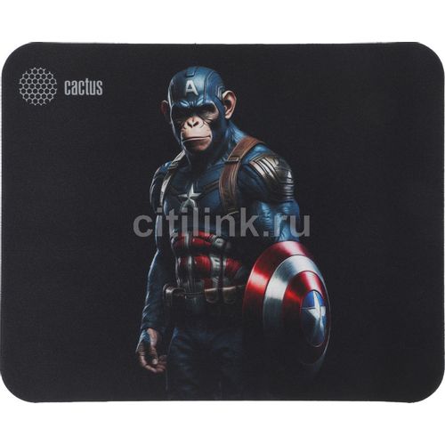 Cactus Captain America рисунок, ткань, 250х200х3мм [cs-mp-d08s]