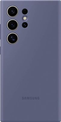 Чехол (клип-кейс) Samsung Silicone Case S24 Ultra, для Samsung Galaxy S24 Ultra, фиолетовый [ef-ps928tvegru]