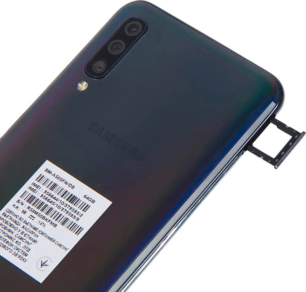 Смартфон Samsung Galaxy A50 64Gb, SM-A505F, черный – купить в Ситилинк |  1131468