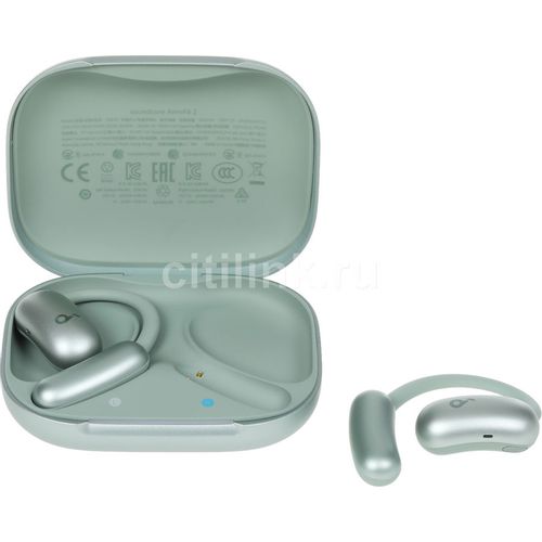 Наушники ANKER Soundcore AeroFit 2, Bluetooth, накладные, зеленый [a3874g61]