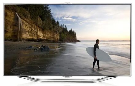 65" Телевизор Samsung UE65ES8007U, FULL HD, серебристый, СМАРТ ТВ