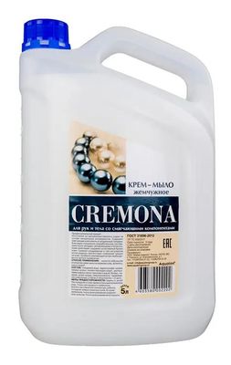 Крем-мыло жидкое CREMONA Premium жемчужное, 5л [дубль использовать ...
