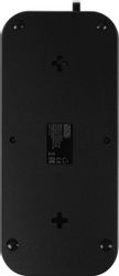 Сетевой фильтр POWERCOM SP-08 USB03AB 1.8М, 1.8м, черный