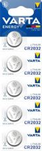 Изображение товара CR2032 Батарейки VARTA Energy 5 шт литиевые форм-фактор CR2032