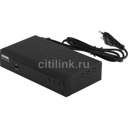 Ресивер DVB-T2 Cadena CDT-2315SB, черный