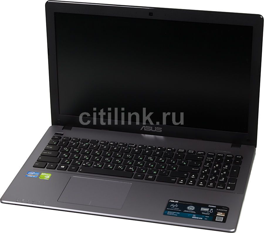 Ноутбук ASUS X550CC-XO781H, 15.6, Intel Core i7 3537U 2ГГц, 2-ядерный, 6ГБ  DDR3, 500ГБ, NVIDIA GeForce GT 720M - 2 ГБ, Windows 8, темно-серый  [90nb00w2-m13940] – купить в Ситилинк | 878922