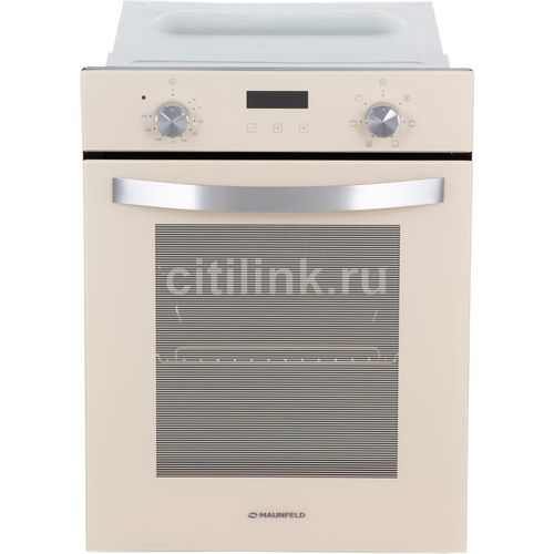 Духовой шкаф электрический MAUNFELD EOEM516BG, 51л, дверца с 2 стеклами, бежевый