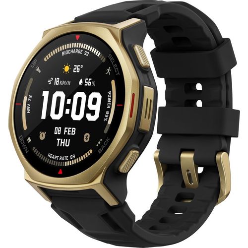 Смарт-часы AMAZFIT T-rex 3 Pro A2549, 44мм, 1.32", черный/золотистый